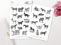 Preview: Vintage Farmtiere Sticker Set